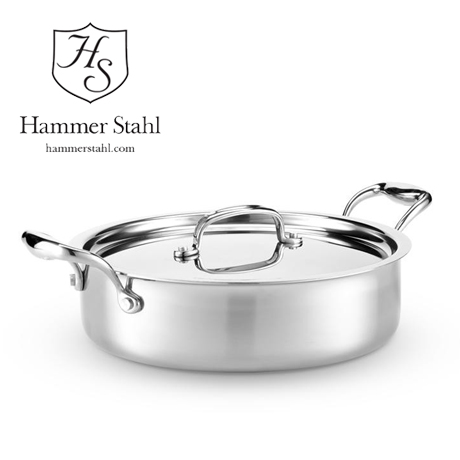 Hammer Stahl 4 Quart Saute/Skillet Pan with Cover
